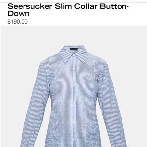 Striped business casual button down